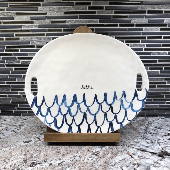 Rae Dunn Mermaid Serve Platter - Picture 1 of 3